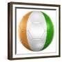 Ivoran Coast Soccer Ball-zentilia-Framed Premium Giclee Print