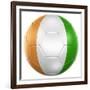 Ivoran Coast Soccer Ball-zentilia-Framed Premium Giclee Print