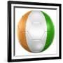 Ivoran Coast Soccer Ball-zentilia-Framed Premium Giclee Print