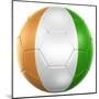 Ivoran Coast Soccer Ball-zentilia-Mounted Art Print