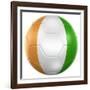 Ivoran Coast Soccer Ball-zentilia-Framed Art Print