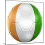 Ivoran Coast Soccer Ball-zentilia-Mounted Art Print