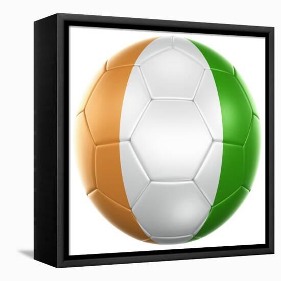 Ivoran Coast Soccer Ball-zentilia-Framed Stretched Canvas