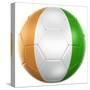 Ivoran Coast Soccer Ball-zentilia-Stretched Canvas