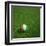 Ivorian Soccerball Lying on Grass-zentilia-Framed Art Print