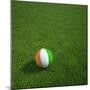 Ivorian Soccerball Lying on Grass-zentilia-Mounted Art Print