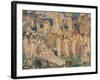 'Ivory, Apes and Peacocks (The Queen of Sheba)', c1909-John Duncan-Framed Giclee Print