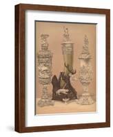 'Ivory Carvings', 1893-Robert Dudley-Framed Giclee Print