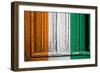 Ivory Coast Flag-budastock-Framed Art Print