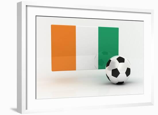 Ivory Coast Soccer-badboo-Framed Art Print