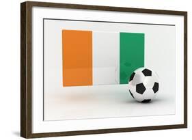 Ivory Coast Soccer-badboo-Framed Art Print