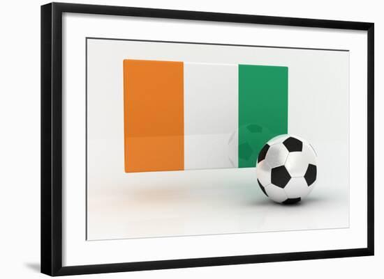 Ivory Coast Soccer-badboo-Framed Art Print