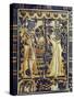 Ivory Plaque from the Lid of Coffer, Tutankhamun and Ankhesenamun in Garden, Egypt, North Africa-Robert Harding-Stretched Canvas