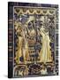 Ivory Plaque from the Lid of Coffer, Tutankhamun and Ankhesenamun in Garden, Egypt, North Africa-Robert Harding-Stretched Canvas