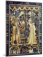 Ivory Plaque from the Lid of Coffer, Tutankhamun and Ankhesenamun in Garden, Egypt, North Africa-Robert Harding-Mounted Photographic Print