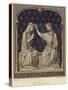 Ivory Sculpture of the Coronation of the Virgin, 14th Century-null-Stretched Canvas