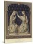 Ivory Sculpture of the Coronation of the Virgin, 14th Century-null-Stretched Canvas