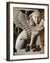 Ivory Sphinx with Traces of Gold, Artifact from Khadatu or Arslan Tash, Syria-null-Framed Giclee Print