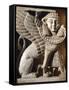 Ivory Sphinx with Traces of Gold, Artifact from Khadatu or Arslan Tash, Syria-null-Framed Stretched Canvas