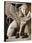 Ivory Sphinx with Traces of Gold, Artifact from Khadatu or Arslan Tash, Syria-null-Stretched Canvas