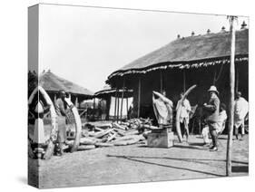 Ivory Warehouses in Addis Abeba, Ethiopia, c.1900-C. Chusseau-flaviens-Stretched Canvas