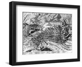 Ivrea and its Fortifications, 1726, Italy, 18th Century-null-Framed Giclee Print