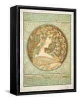 Ivy, 1901-Alphonse Mucha-Framed Stretched Canvas