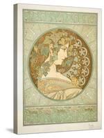 Ivy, 1901-Alphonse Mucha-Stretched Canvas