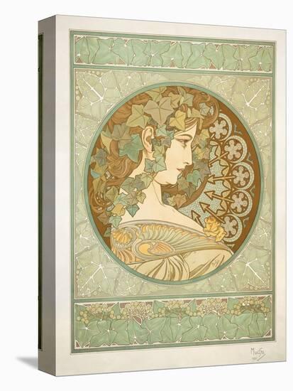 Ivy, 1901-Alphonse Mucha-Stretched Canvas