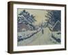 Ivy Cottage, Coldharbour: Sun and Snow-Lucien Pissarro-Framed Giclee Print