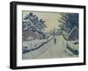 Ivy Cottage, Coldharbour: Sun and Snow-Lucien Pissarro-Framed Giclee Print