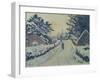 Ivy Cottage, Coldharbour: Sun and Snow-Lucien Pissarro-Framed Giclee Print