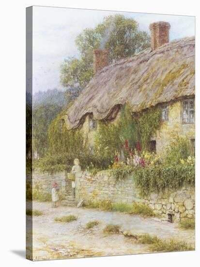 Ivy Cottage-Helen Allingham-Stretched Canvas