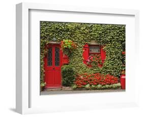 Ivy Covered Cottage, Town of Borris, County Carlow, Leinster, Republic of Ireland, Europe-Richard Cummins-Framed Photographic Print