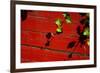 Ivy on Red Barn-null-Framed Photo