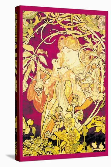 Ivy-Alphonse Mucha-Stretched Canvas