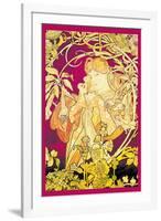 Ivy-Alphonse Mucha-Framed Art Print