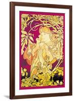Ivy-Alphonse Mucha-Framed Art Print