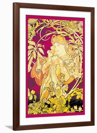 Ivy-Alphonse Mucha-Framed Art Print