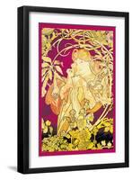 Ivy-Alphonse Mucha-Framed Art Print