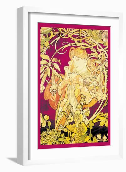 Ivy-Alphonse Mucha-Framed Art Print