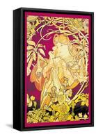 Ivy-Alphonse Mucha-Framed Stretched Canvas