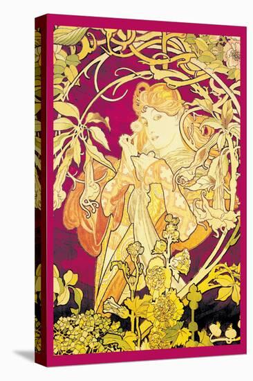 Ivy-Alphonse Mucha-Stretched Canvas