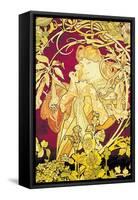 Ivy-Alphonse Mucha-Framed Stretched Canvas