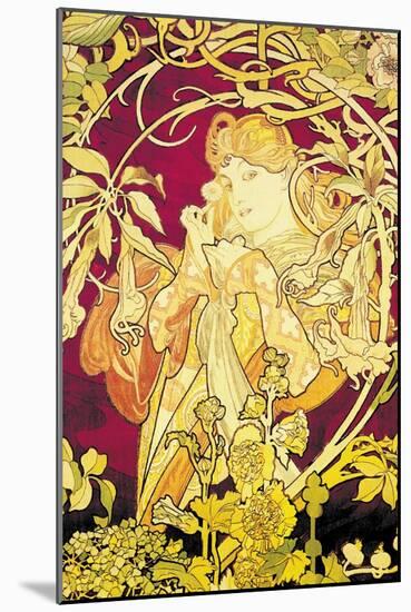 Ivy-Alphonse Mucha-Mounted Art Print