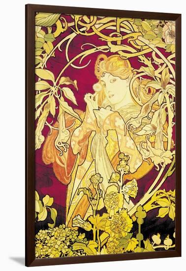 Ivy-Alphonse Mucha-Framed Art Print