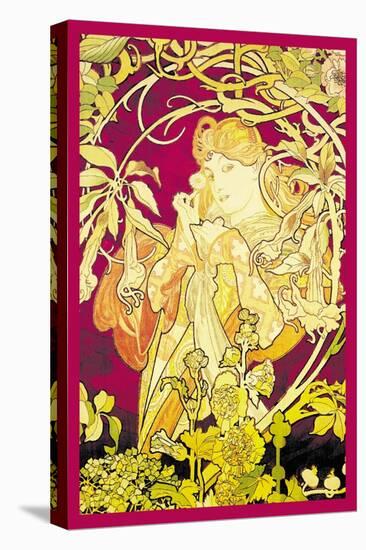 Ivy-Alphonse Mucha-Stretched Canvas