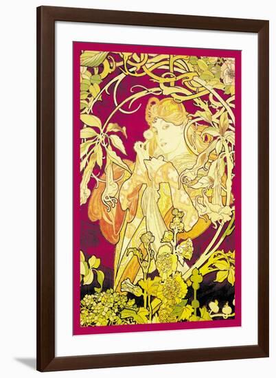 Ivy-Alphonse Mucha-Framed Art Print