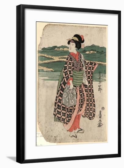 Iwai Hanshiro No Sagoemon Musume Oyone-Utagawa Toyokuni-Framed Giclee Print