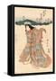 Iwai Shijyaku No Kiku No Mae-Utagawa Kuniyasu-Framed Stretched Canvas